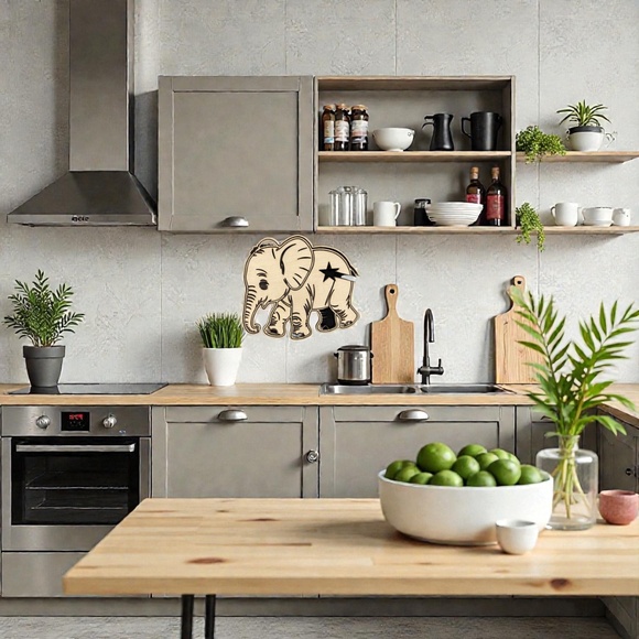 Acrylic and Wood Decorative Wall Art, Customizable Size, Laser Cut Design - Picture 7 of 8